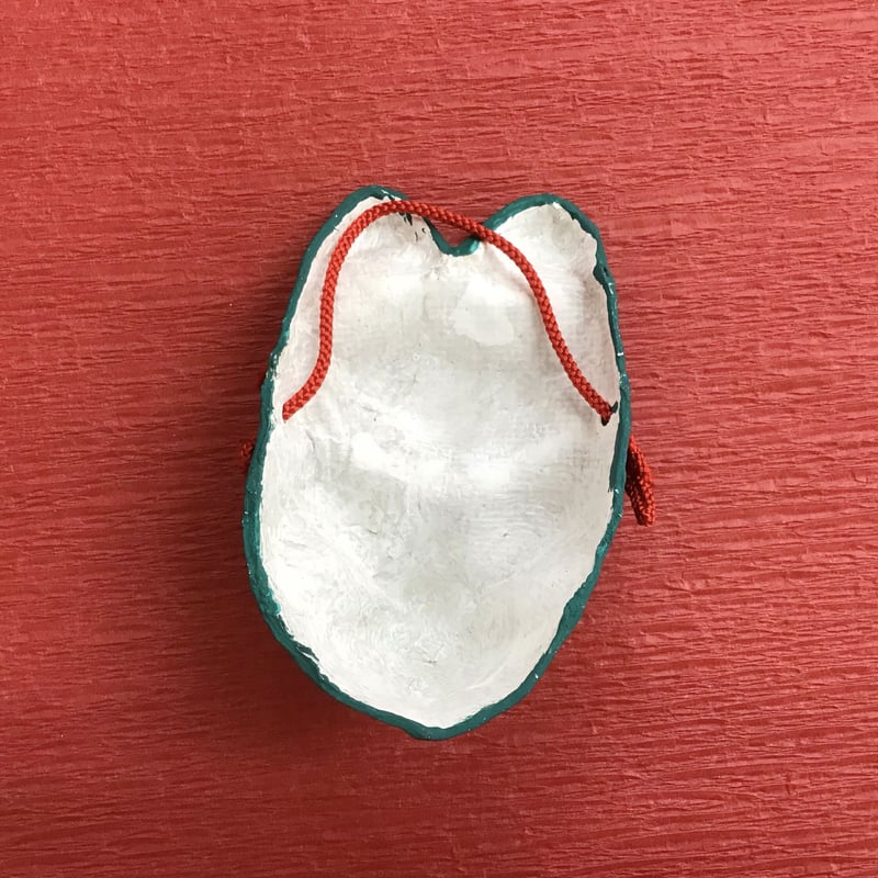 お面「狐」緑色 ・口閉じ（小） | (株)高畠商店