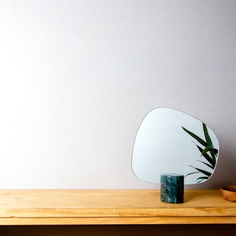 フォレストマーブルミラー（横式-緑大理石） | A.M IDEAS