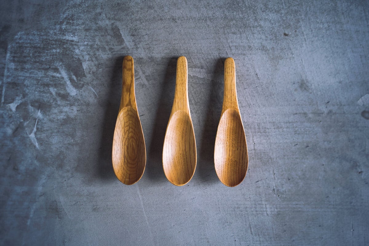 [新品]天然木 虎杢目 栗 レンゲ 5本 栗の木レンゲ | 丸十家具 ONLINE STORE