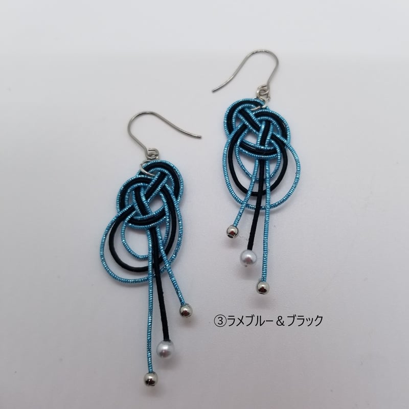 ゆあ★水引ピアス＆イヤリング 51点 キラゆら1 ピアス／イヤリング | 水引アクセサリーSACHI