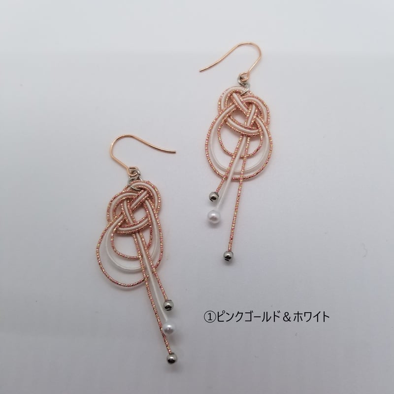 キラゆら1 ピアス／イヤリング | 水引アクセサリーSACHI / Sachi's M