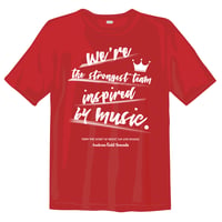Gold Sounds 救済計画 Tシャツ (厚手5.6oz)  赤