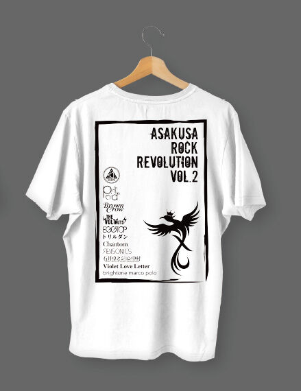 Asakusa ROCK REVOLUTION』 FES!! vol.2 Tシャツ (白)