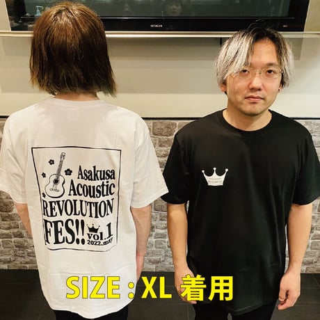 『Asakusa Acoustic REVOLUTION』  FES!! vol.1 Tシャツ (白)