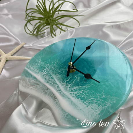 オーダー17cm【送料無料】Oceanlea ocean clock(ブルー)ART clock
