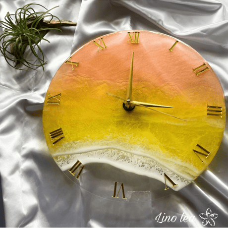 オーダー30cm【送料無料】Oceanlea ocean clock(イエロー)ART clock