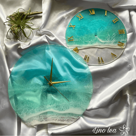オーダー30cm【送料無料】Oceanlea ocean clock(ブルー)ART clock