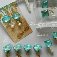 2way Wave crystal ピアス＆イヤリング『Lana』