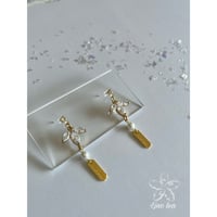 jewelry樹脂ピアス　高品質クリスタル　『限定１点』