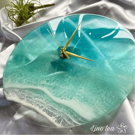 オーダー30cm【送料無料】Oceanlea ocean clock(ブルー)ART clock