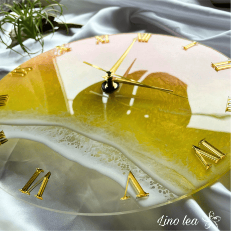 オーダー30cm【送料無料】Oceanlea ocean clock(イエロー)ART clock