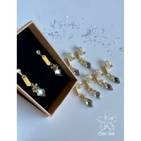 jewelryサージカルステンレスイヤリング　高品質クリスタル『hanohano』
