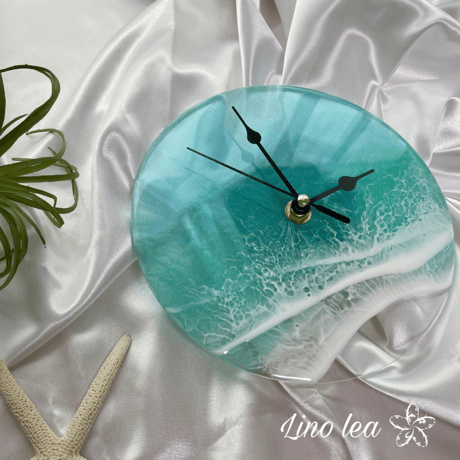 オーダー17cm【送料無料】Oceanlea ocean clock(ブルー)ART clock