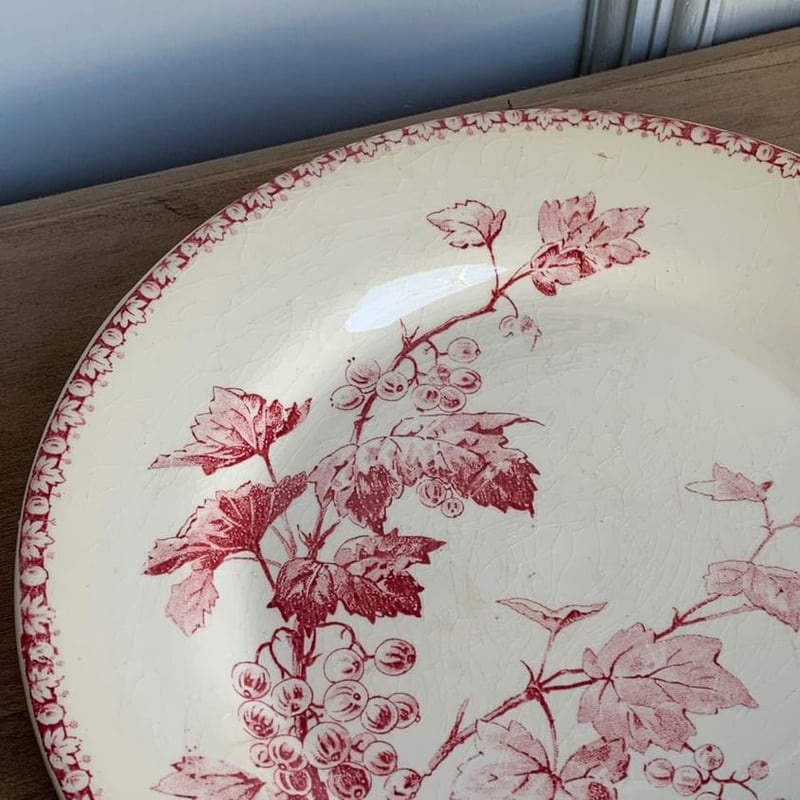 Gien Bouquet de rose フランス　深皿　赤　ピンク Gien Bouquet de rose フランス 深皿 赤 ピンク 【公式通販】