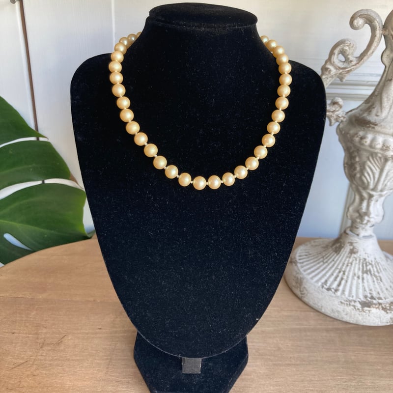 ヴィンテージガラスパールネックレス | quoi de neuf