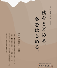 ＜11月＞朝どれ神戸市西区のお野菜宅配＆『秋をとどめる。冬をはじめる。』