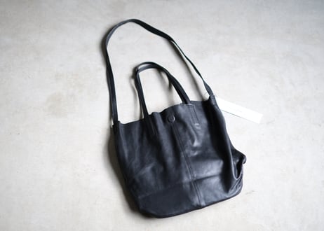 2way ゴートレザー　bag  「M size」  ブラック
