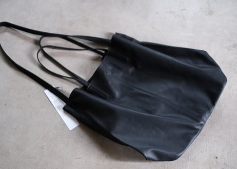 2way ゴートレザー　bag  「L size」  ブラック