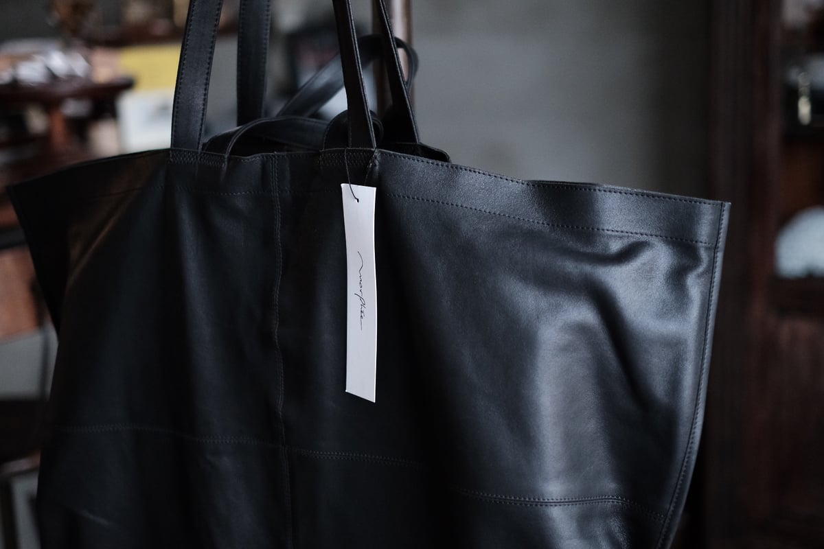 デザイナーズバッグ ゴートレザー bag ブラック | atelier sou デザイナーズバッグ ゴートレザー bag ブラック | atelier sou