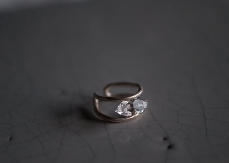 SVとハーキマー　イヤーカフ