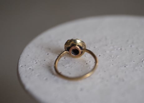真鍮　 garnet（ガーネット）　ring ＃14号