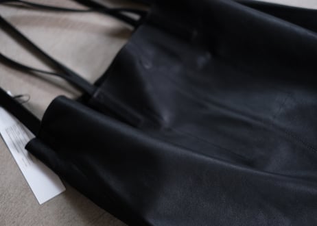 2way ゴートレザー　bag  「L size」  ブラック
