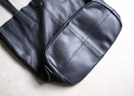 2way ゴートレザー　bag  「M size」  ブラック