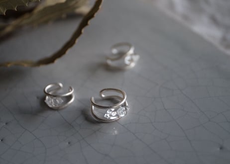 SVとハーキマー　イヤーカフ