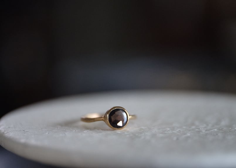 真鍮 スモーキークォーツ ring #9号 | atelier sou