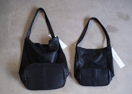 ワンショルダー　ゴートレザー　bag  「S size」ブラック