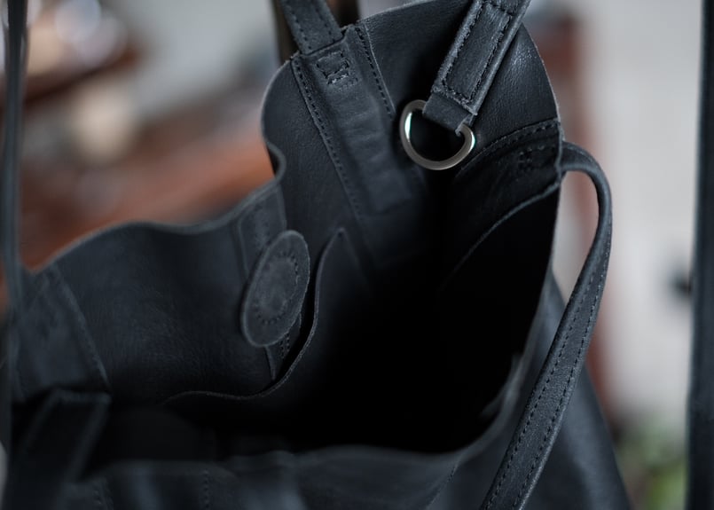 2way ゴートレザー bag 「S size」ブラック | atelier sou