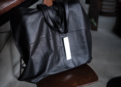 デザイナーズバッグ　ゴートレザー　bag  ブラック