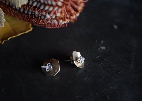 Flower 2way ピアス　真鍮