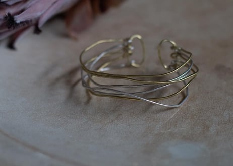 真鍮×sv 　6連　bangle