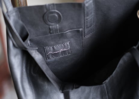 2way ゴートレザー　bag  「M size」  ブラック