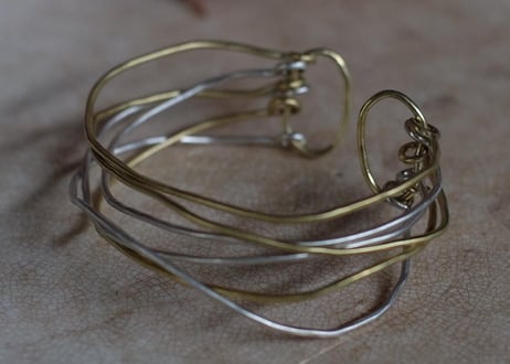 真鍮×sv 　6連　bangle