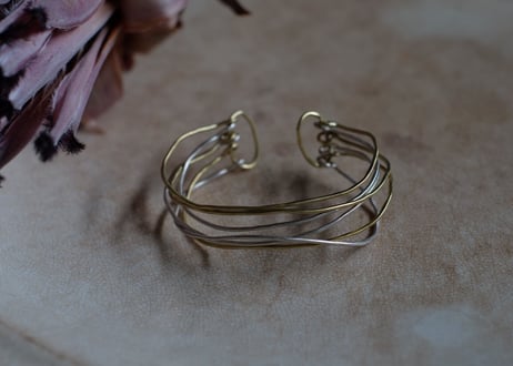 真鍮×sv 　6連　bangle