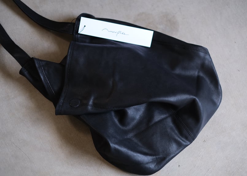 ワンショルダー ゴートレザー bag 「M size」 ブラック | atelier sou