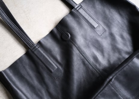 2way ゴートレザー　bag  「M size」  ブラック