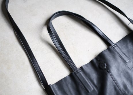2way ゴートレザー　bag  「M size」  ブラック