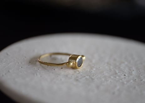 真鍮　スモーキークォーツ　ring ＃13号