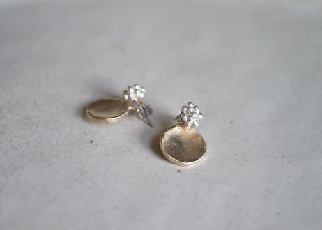 真鍮　コンチョ2way ピアス