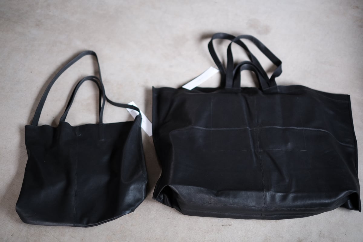 デザイナーズバッグ ゴートレザー bag ブラック | atelier sou デザイナーズバッグ ゴートレザー bag ブラック | atelier sou