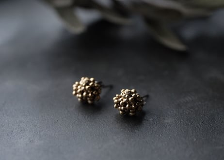 シルバーフープ＆粒々3way ピアス