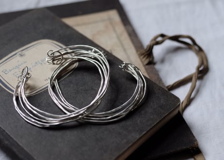 シルバー　5連　bangle
