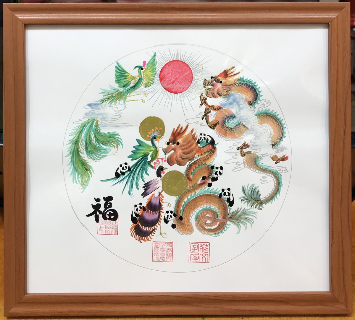 円タイプ 円満タイプ まんだら 曼荼羅タイプ 開運風水花文字 お客様の