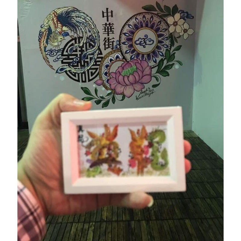 ミニサイズ額縁付き 特小 風水花文字 開運絵画 誕生日 恋人 家族 ミニサイズ額縁付き 特小 風水花文字 開運絵画 誕生日 恋人 家族