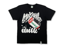 【送料198円】宮平牛乳 473ml Tシャツ  ブラック