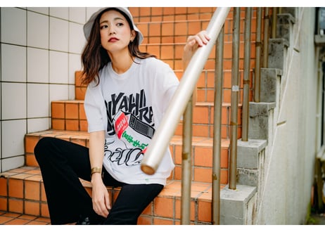 【送料198円】宮平牛乳 473ml Tシャツ ホワイト