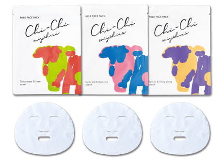 【送料無料】Chi-Chiミルクフェイスパック　3種の香りセット | 25ml×3